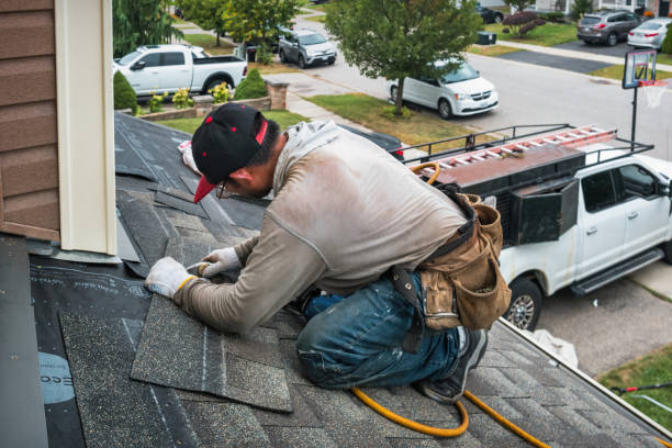 Professional Emergency Roof Repair technician working in Tyro, NC